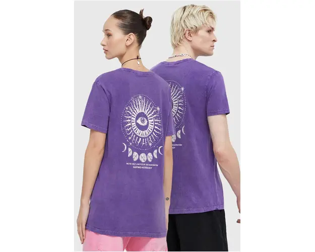 Kaotiko tricou din bumbac culoarea violet, cu imprimeu