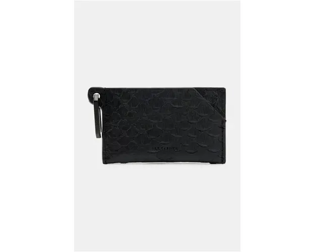 AllSaints portofel de piele HEX SNAKE femei, culoarea negru, W381XB