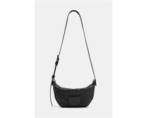 AllSaints poseta de piele MADEA SNAKE culoarea negru, W384XB