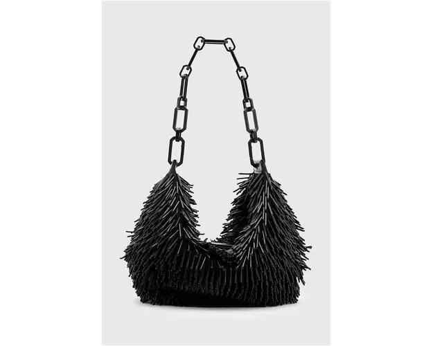 AllSaints poseta MADEA CHAIN culoarea negru, W399XB
