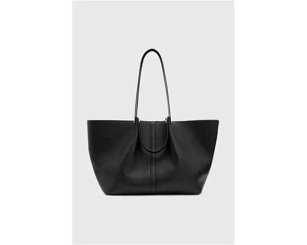 AllSaints poseta de piele ALLINGTON culoarea negru, W452XB
