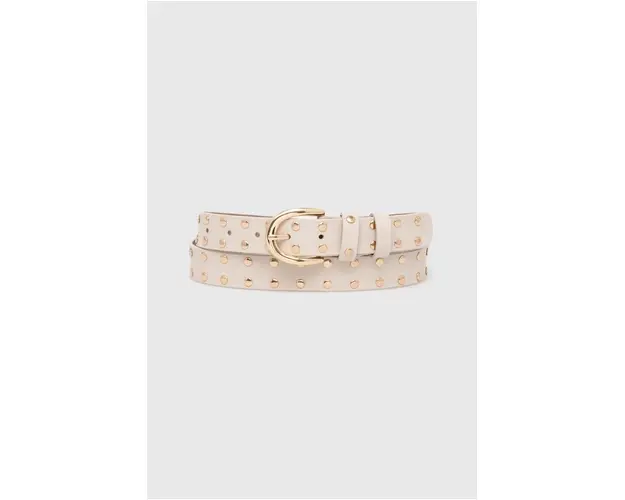 Answear Lab curea de piele femei, culoarea bej