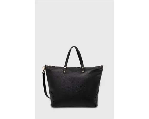 Answear Lab poseta de piele culoarea negru