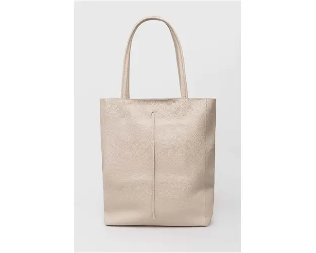 Answear Lab poseta de piele culoarea bej