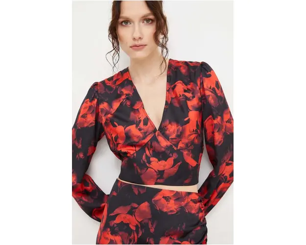 Answear Lab bluza femei, culoarea rosu, modelator