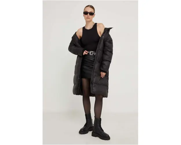 Answear Lab geaca femei, culoarea negru, de iarna