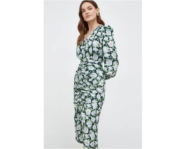 Answear Lab rochie culoarea negru, midi, drept