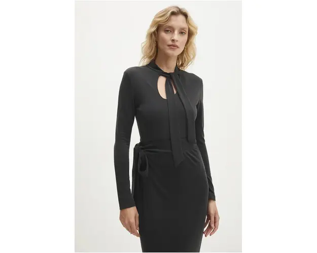 Answear Lab body femei, culoarea negru, neted