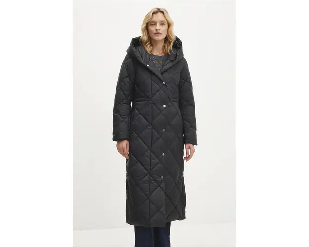 Answear Lab geaca femei, culoarea negru, de tranzitie