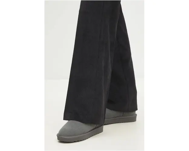 Answear Lab cizme de zapada din piele intoarsa culoarea gri