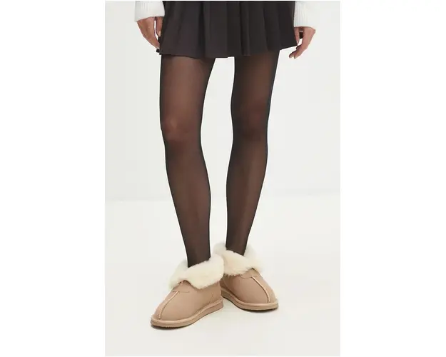 Answear Lab cizme de zapada din piele intoarsa culoarea bej