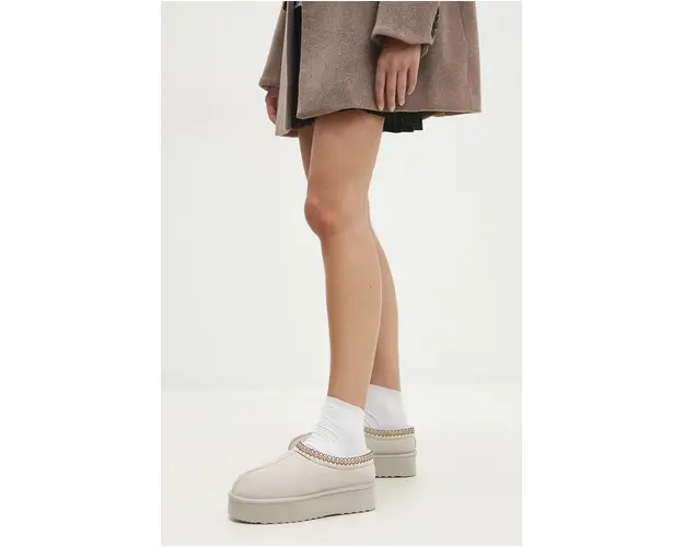 Answear Lab papuci de iarna culoarea bej