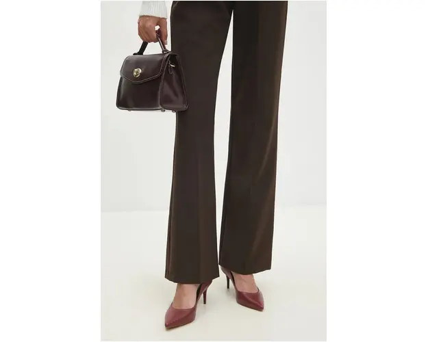 Answear Lab stilettos de piele culoarea bordo