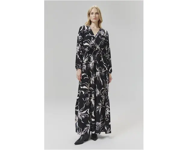 Answear Lab rochie culoarea negru, maxi, evazati