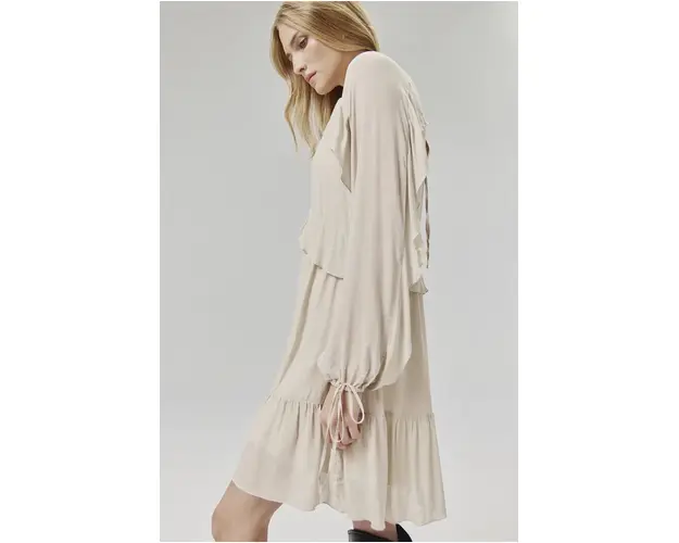 Answear Lab rochie culoarea bej, mini, evazati