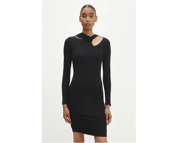Answear Lab rochie culoarea negru, mini, mulata