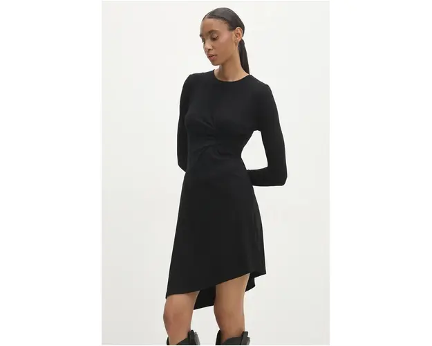 Answear Lab rochie culoarea negru, mini, evazati