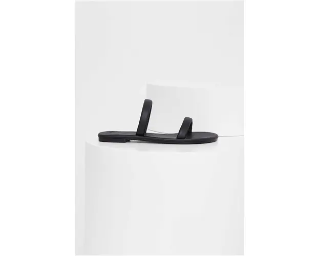 Answear Lab slapi de piele Femei, culoarea negru