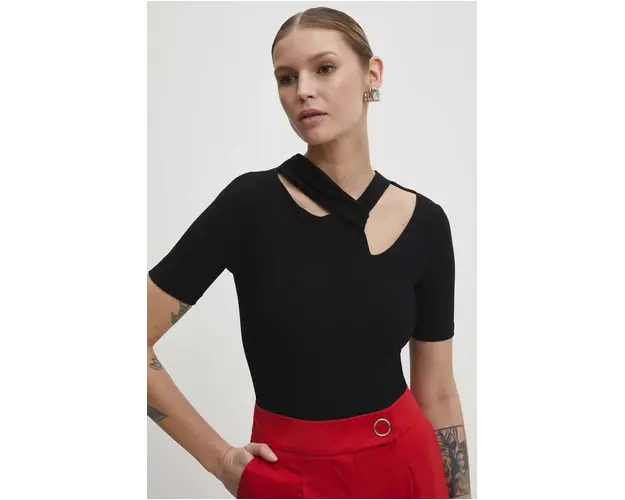 Answear Lab top culoarea negru