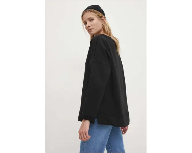 Answear Lab bluza femei, culoarea negru, neted