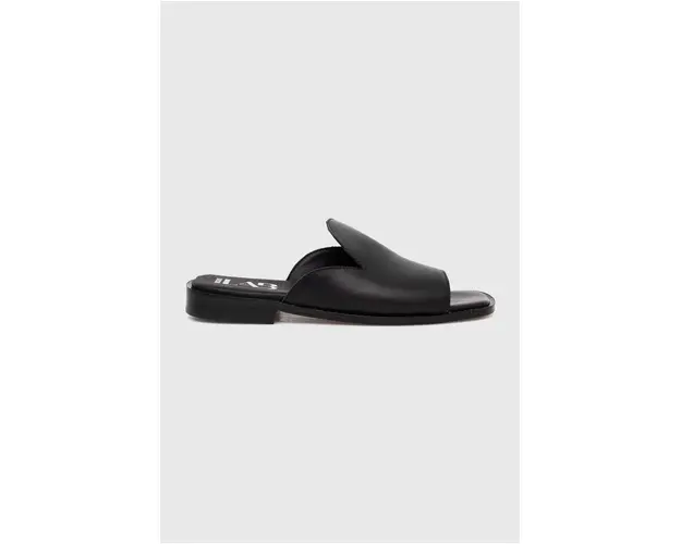 Answear Lab slapi de piele femei, culoarea negru