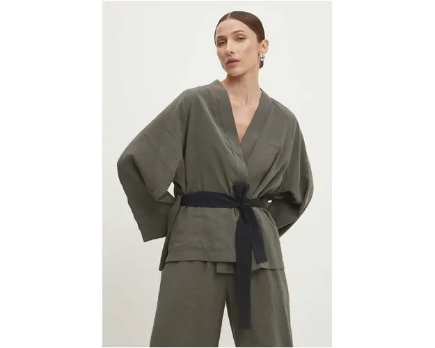 Answear Lab culoarea negru, oversize, neted