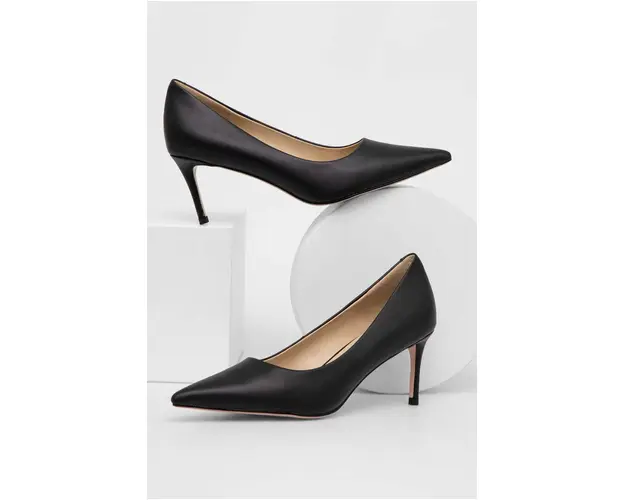 Answear Lab pantofi cu toc culoarea negru