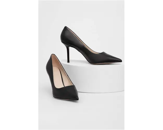 Answear Lab pantofi cu toc culoarea negru