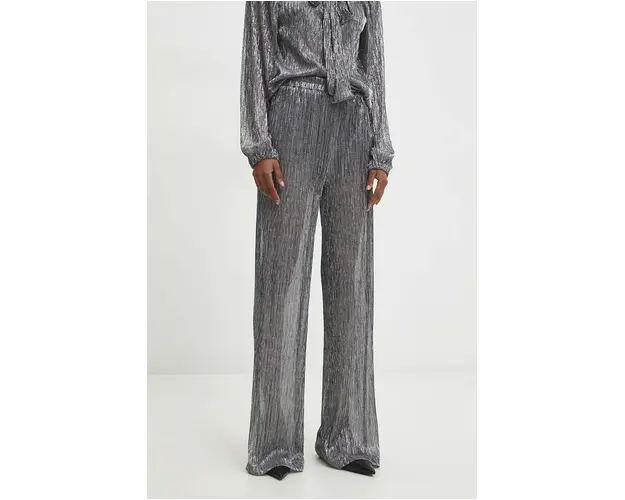 Answear Lab pantaloni femei, culoarea negru, drept, high waist