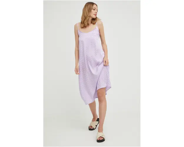 Answear Lab rochie culoarea violet, midi, drept