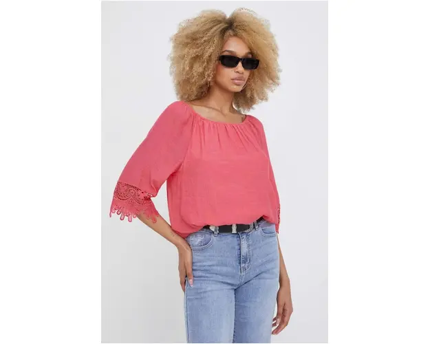 Answear Lab bluza femei, culoarea portocaliu, neted