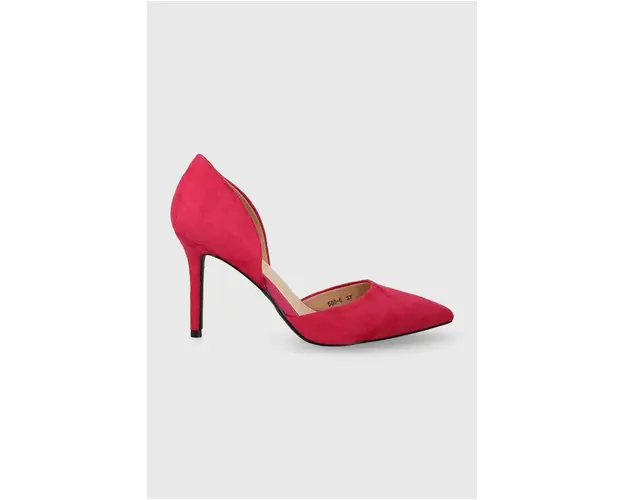 Answear Lab pantofi cu toc culoarea roz