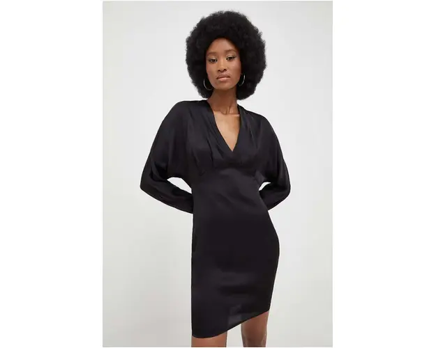 Answear Lab rochie culoarea negru, mini, drept