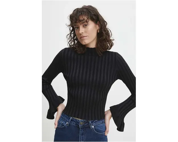 Answear Lab pulover culoarea negru