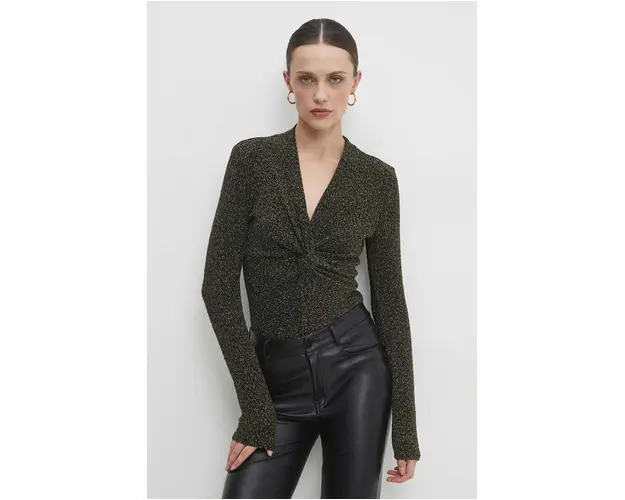 Answear Lab body femei, culoarea auriu, modelator