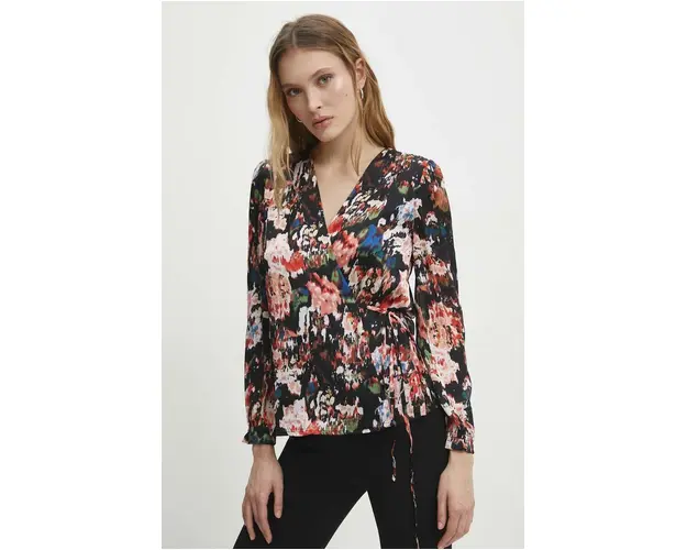 Answear Lab bluza femei, culoarea negru, modelator