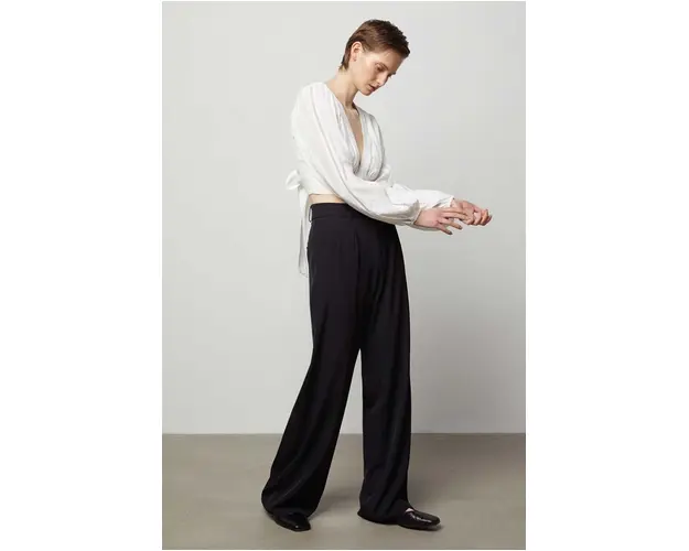 Answear Lab bluza femei, culoarea alb, neted
