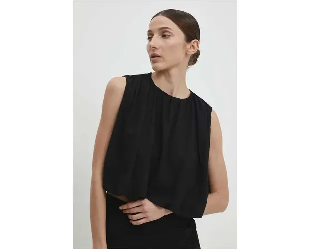 Answear Lab bluza femei, culoarea negru, neted