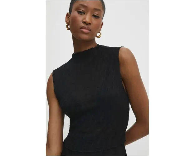 Answear Lab top culoarea negru