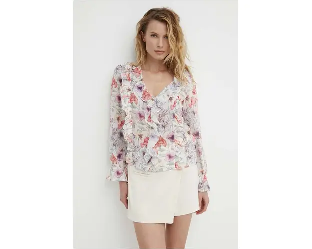 Answear Lab bluza femei, culoarea alb, modelator