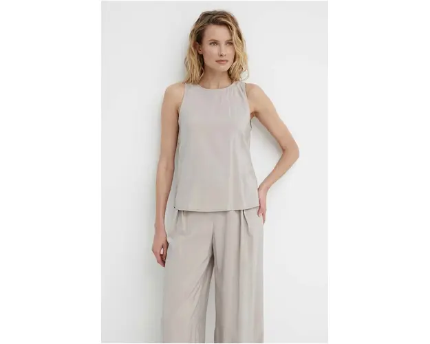 Answear Lab bluza femei, culoarea gri, neted