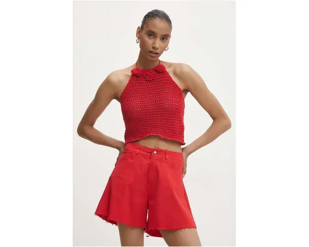 Answear Lab bluza femei, culoarea rosu, neted
