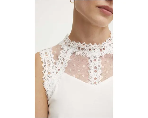 Answear Lab bluza femei, culoarea alb, neted