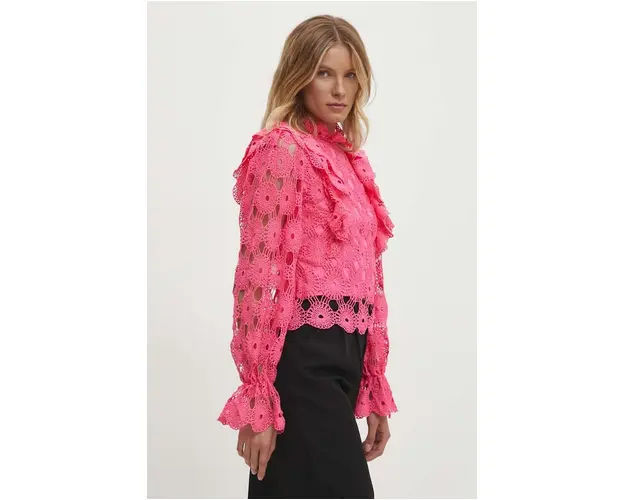 Answear Lab bluza femei, culoarea roz, neted