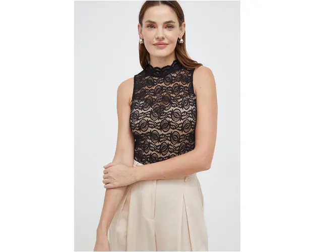 Answear Lab body femei, culoarea bej, cu turtleneck