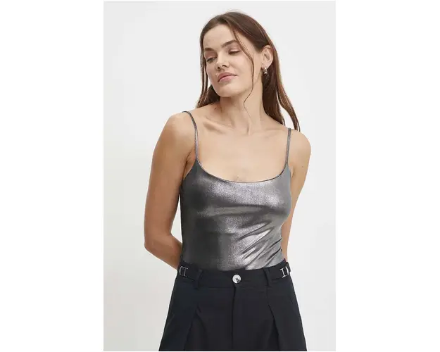 Answear Lab body femei, culoarea argintiu