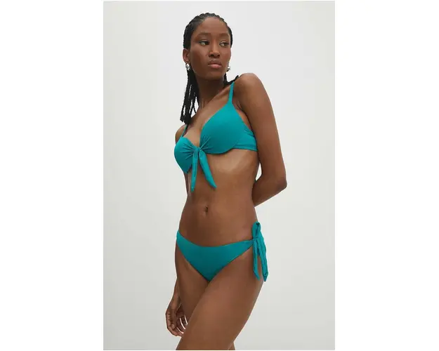 Answear Lab sutien de baie culoarea verde, cupa rigidizata