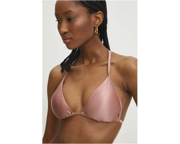 Answear Lab sutien de baie culoarea roz, cupa usor rigidizata