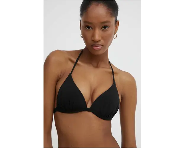 Answear Lab sutien de baie culoarea negru, cupa usor rigidizata