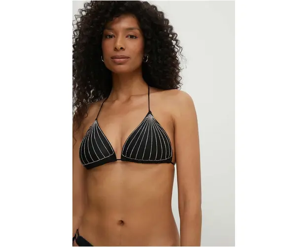 Answear Lab sutien de baie culoarea negru, cupa usor rigidizata